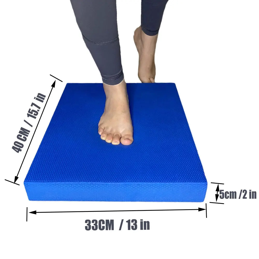 TPE Balance Pad – Soft Foam Balance Cushion for Yoga, Pilates, Fitness, Core & Stability Training