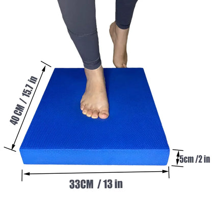 TPE Balance Pad – Soft Foam Balance Cushion for Yoga, Pilates, Fitness, Core & Stability Training