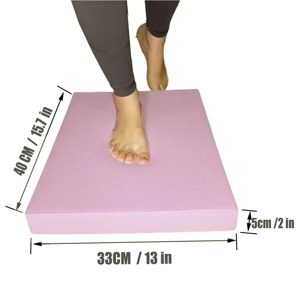 TPE Balance Pad – Soft Foam Balance Cushion for Yoga, Pilates, Fitness, Core & Stability Training