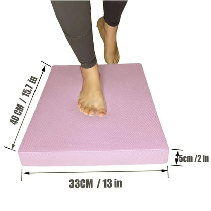 TPE Balance Pad – Soft Foam Balance Cushion for Yoga, Pilates, Fitness, Core & Stability Training